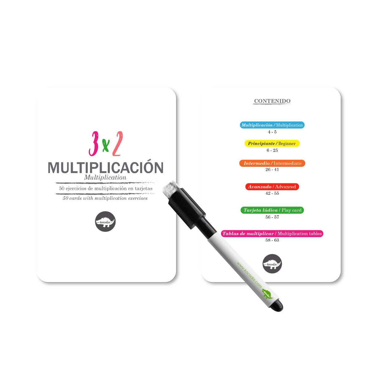 Flash Cars Multiplicación - Borrables