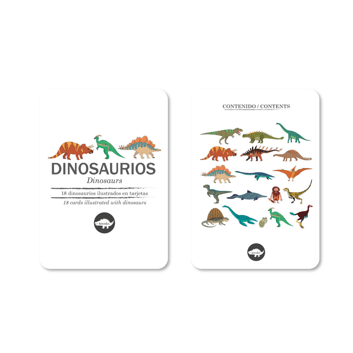 Flash cards- dinosaurios