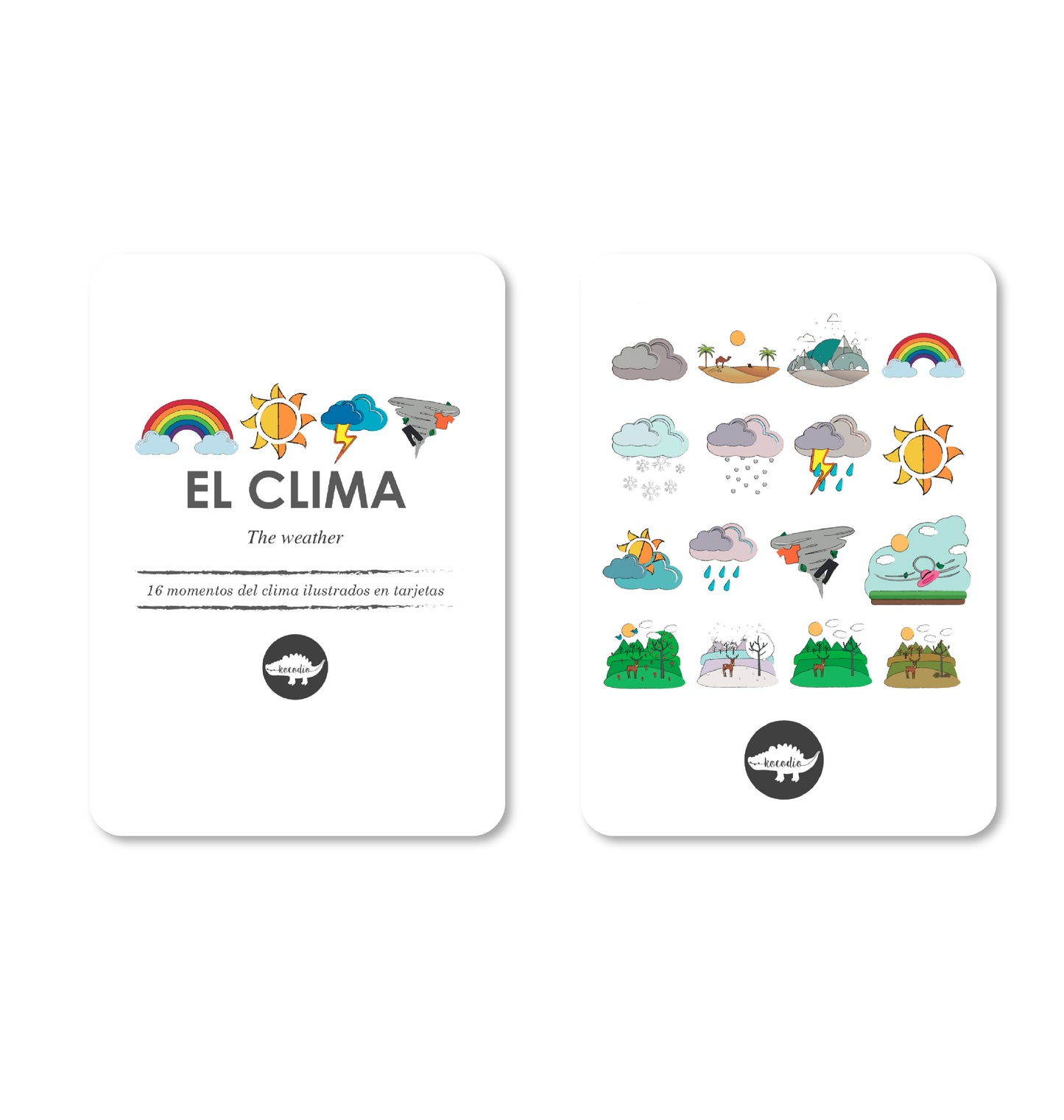 Flash cards Clima