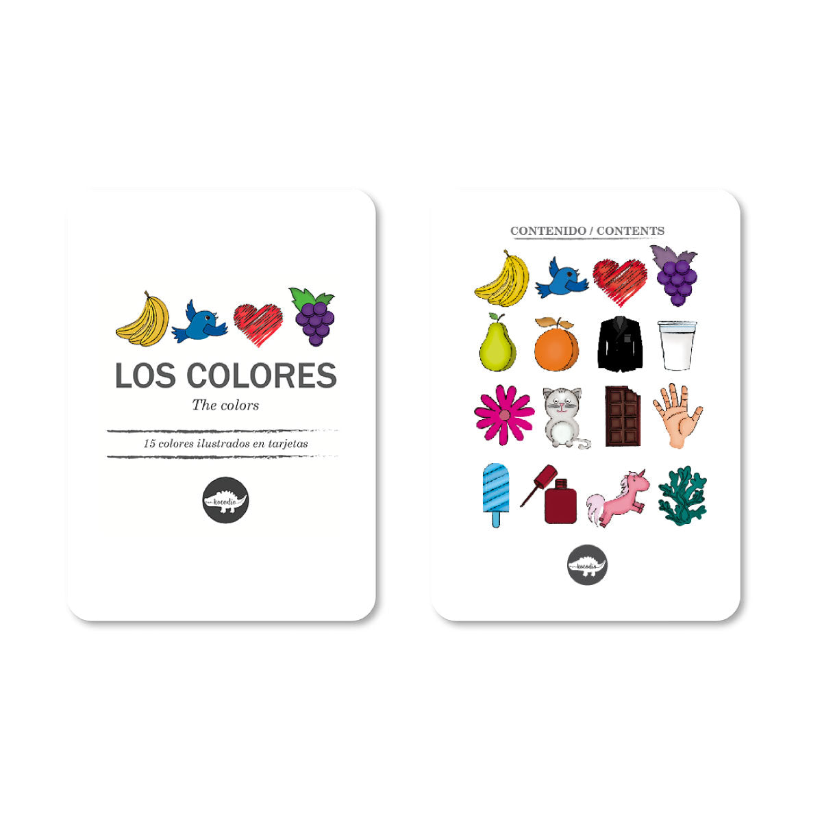 Flash cards colores