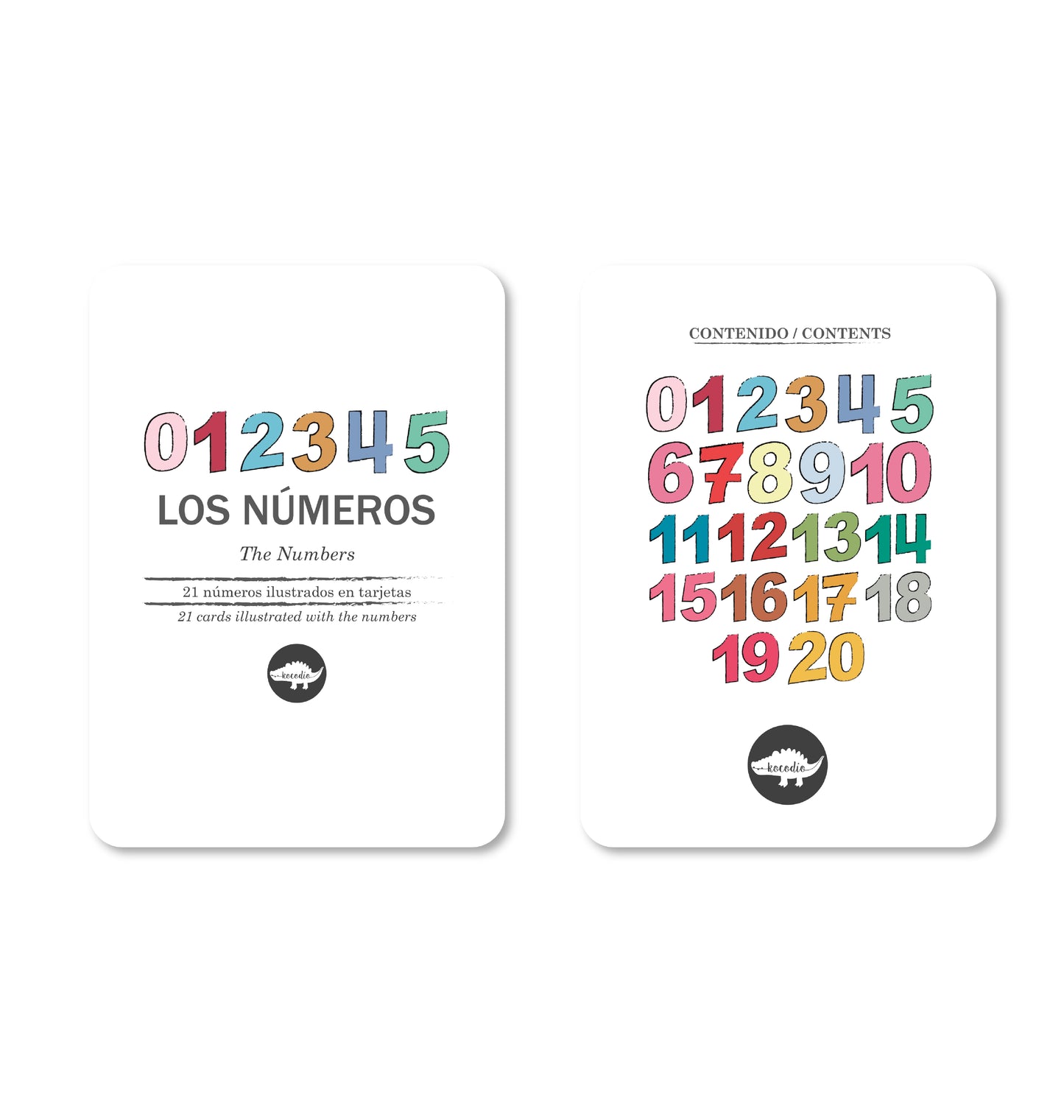 Flash cards números