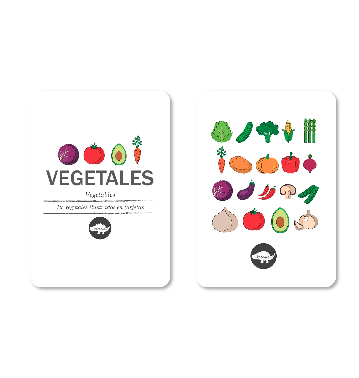 Flash Cards Vegetales